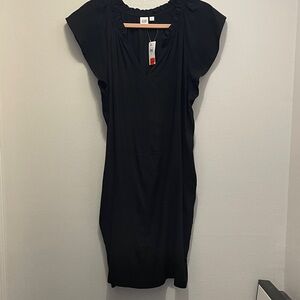 GAP Black V-Neck Dress Sz M